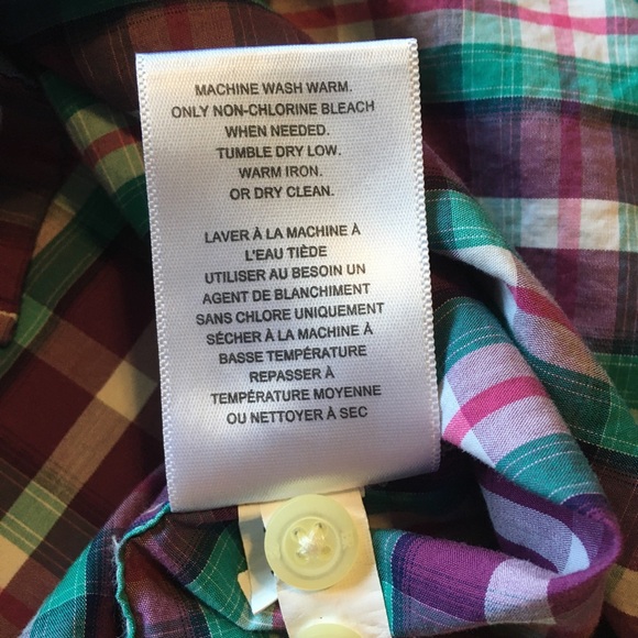 Men’s Purple Plaid Long Sleeve Button Up - Picture 6 of 6